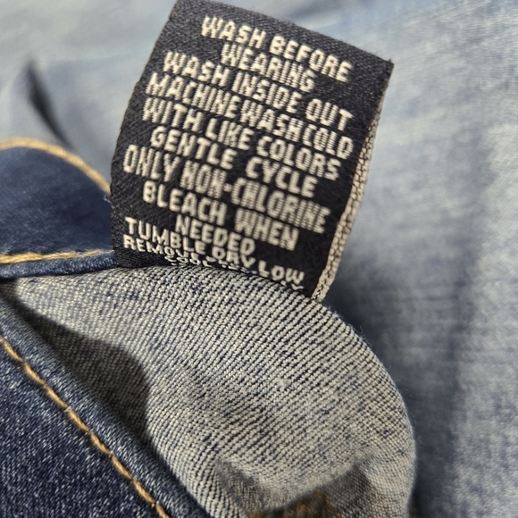 Vanilla Star Womens Sz 3 Blue Pull On Skinny Leg Deconstructed Stretch Jeggings - Picture 4 of 7